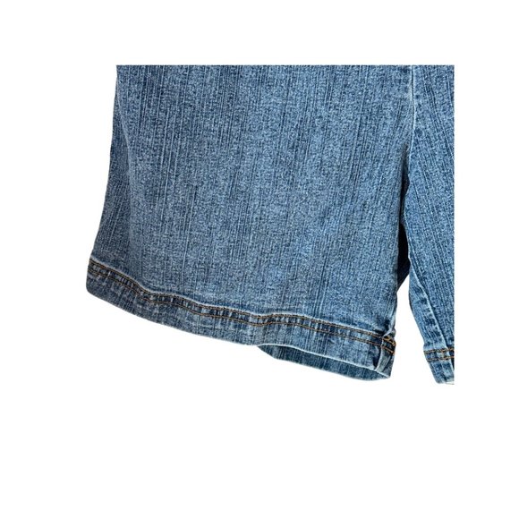SOLD vintage one hanes place momcore denim shorts ramie cotton blend size large - Picture 3 of 11
